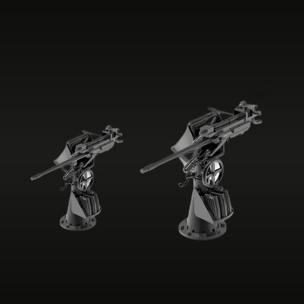 WWII German Navy Twin 20mm Flak 38 AA Gun Mount 1/700 Resin Kit