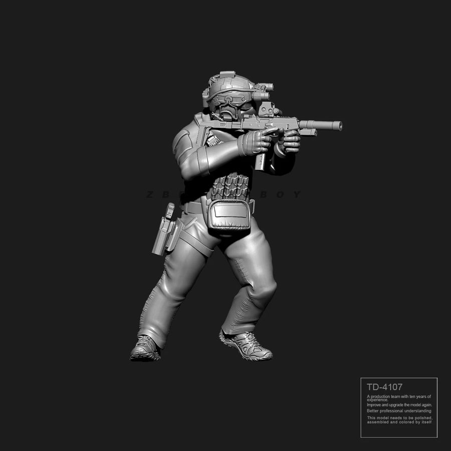 38Mm 50Mm Resin Soldier Model Kits Figure Colorless and Self-Assembled TD-4107
