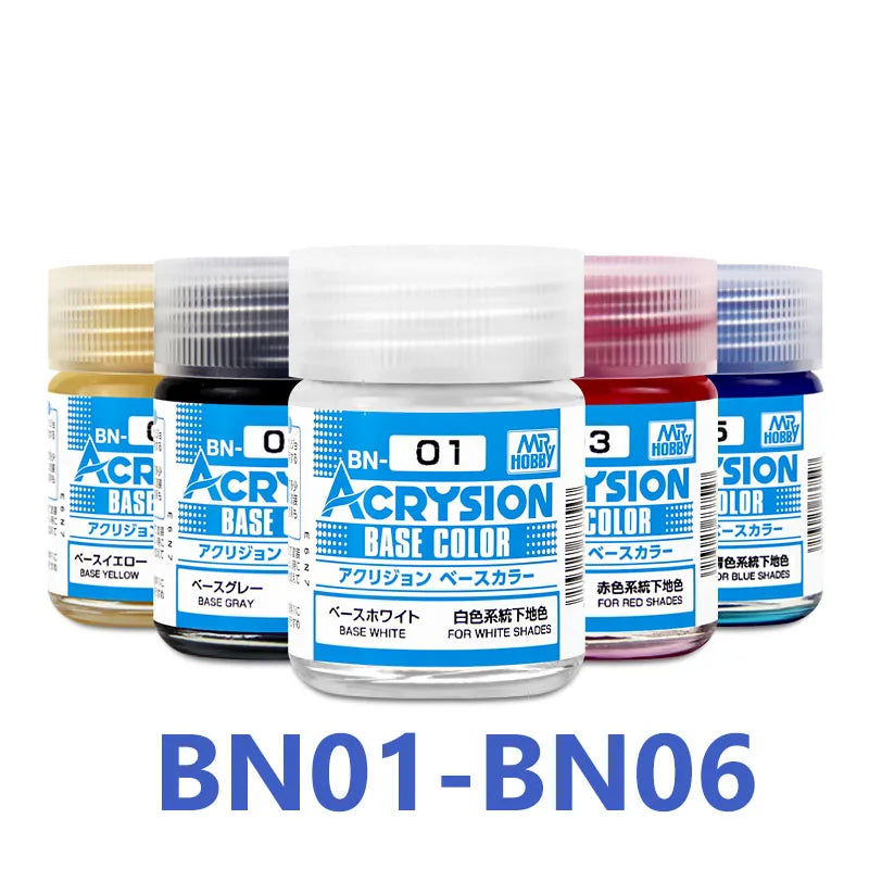10Ml Mr Hobby BN01-06 Water-Base Acrylic Aqueous Surface Primer Base Color Paint Pigment DIY Plastic Plane Military Model Kit