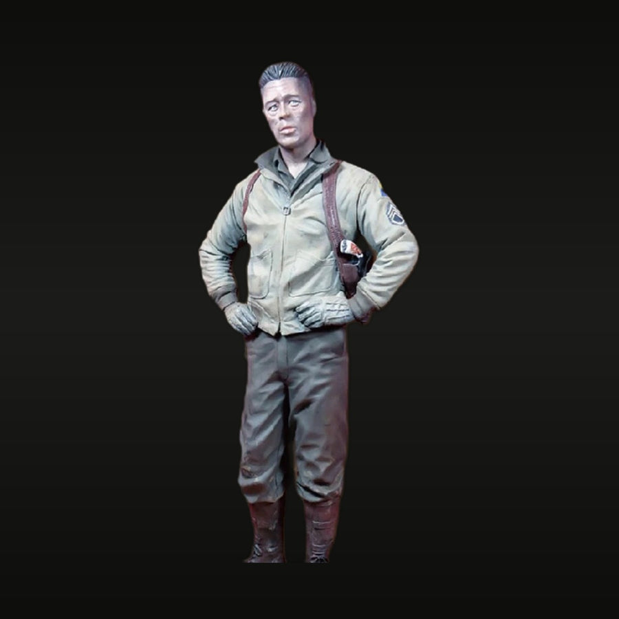 WWII US Army Tank Crew in HBT Coveralls 1/35 Resin Figure Kit - unpainted resin model kit