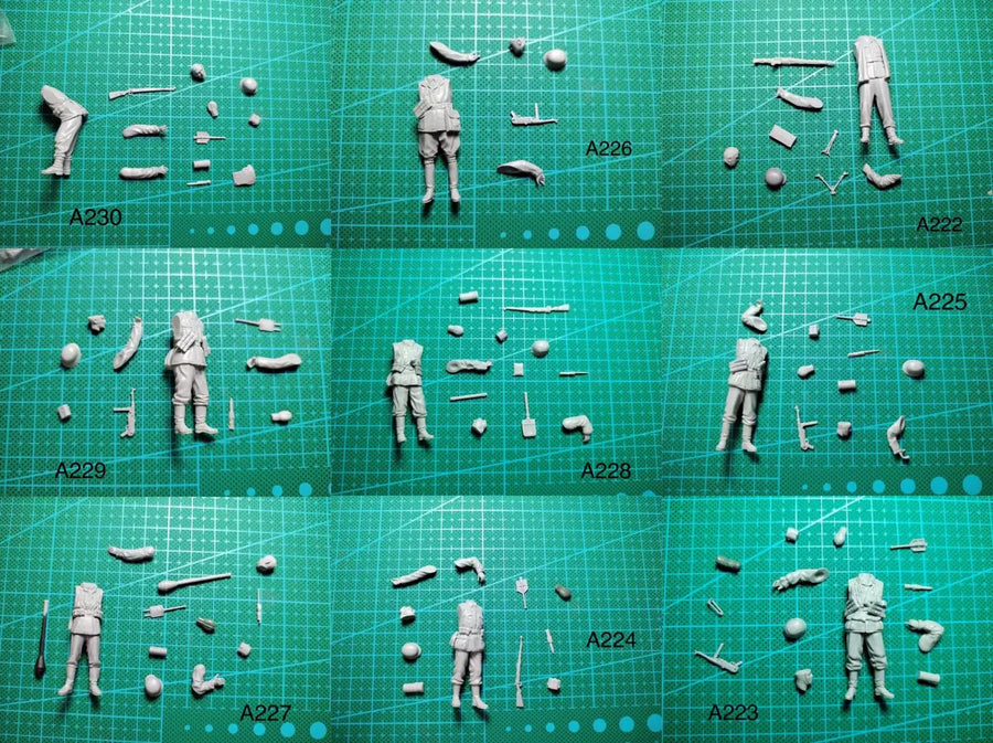 1/35 Resin Model Figure Gk，German Soldier, Unassembled and Unpainted Kit