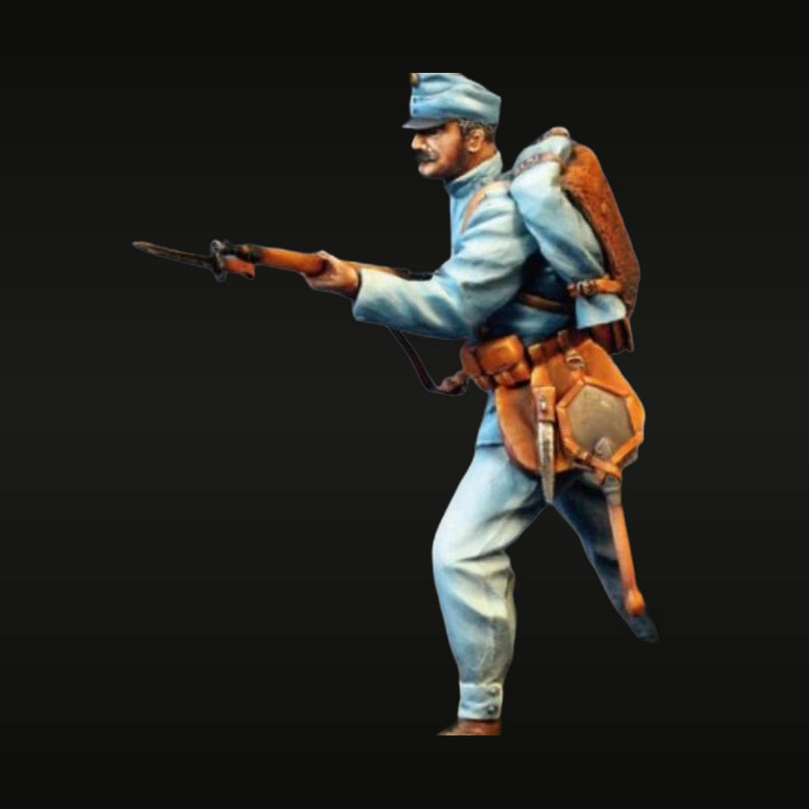 WWI Austro-Hungarian Infantry Soldier 1/24 Resin Figure Kit - unpainted resin model kit
