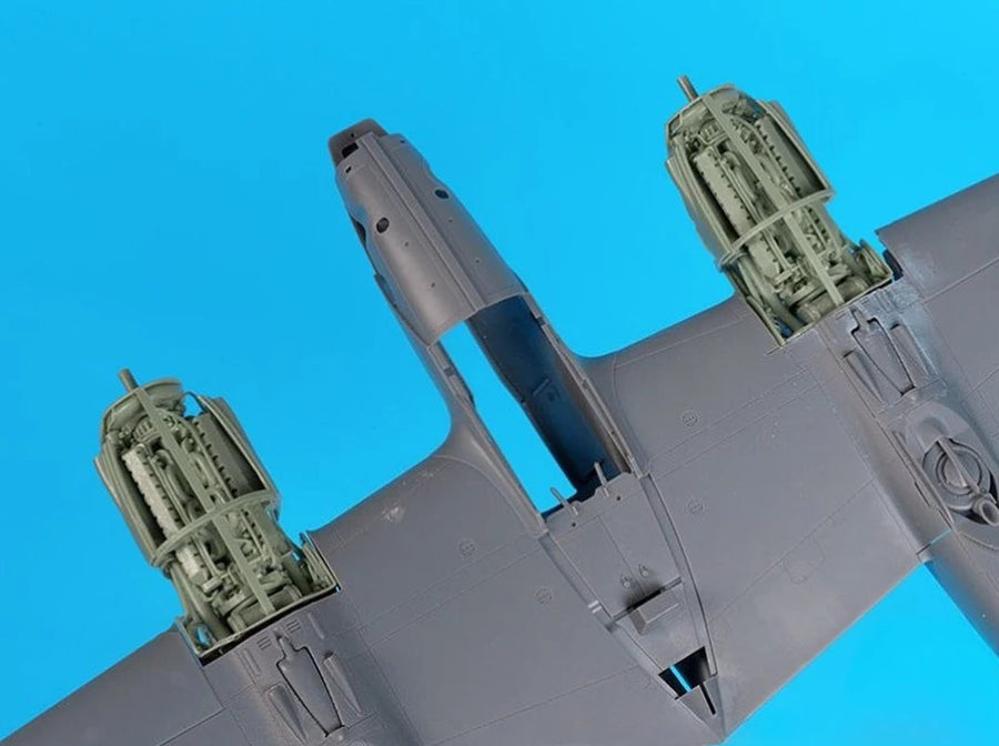 P-38 Lightning Twin Allison Engines 1/48 Resin Aircraft Detail Kit - unpainted resin model kit