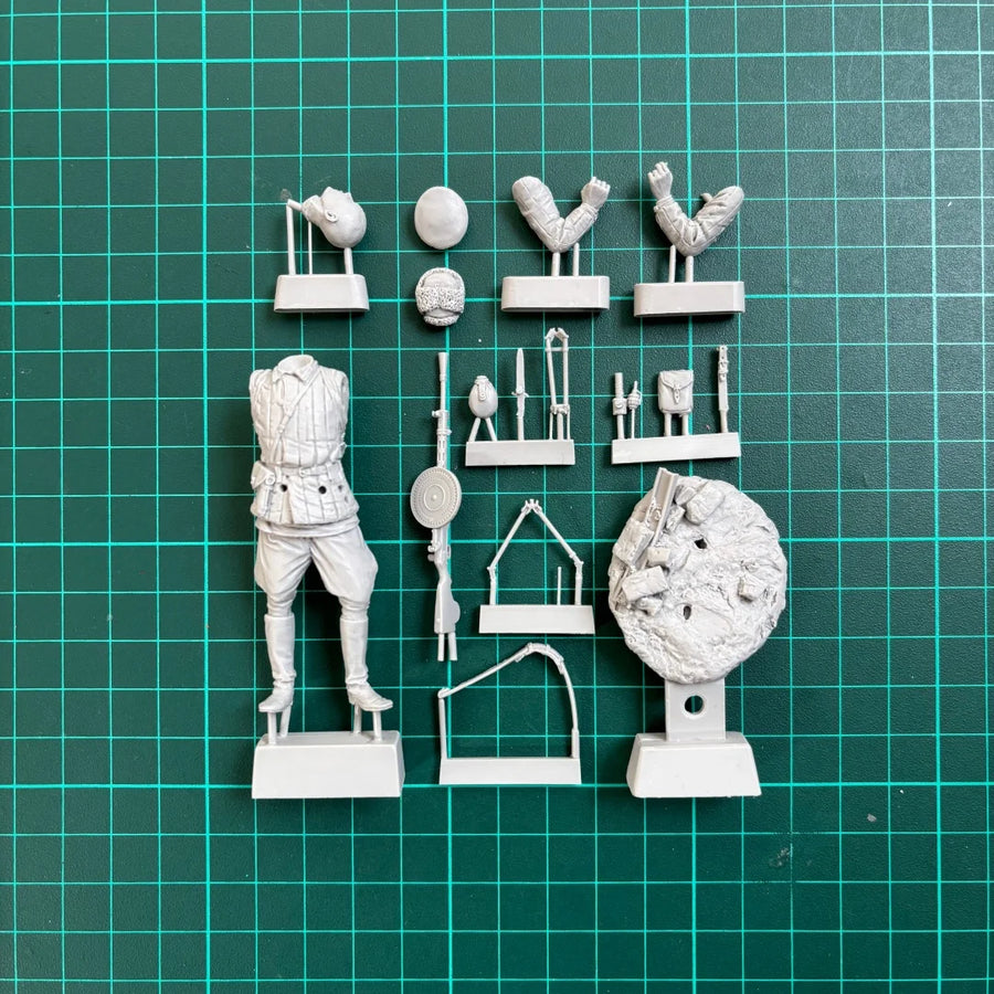 75Mm Resin Unpainted Model Kit, Military Theme, WWII Red Army Foreman Unassembled and Unpainted GK