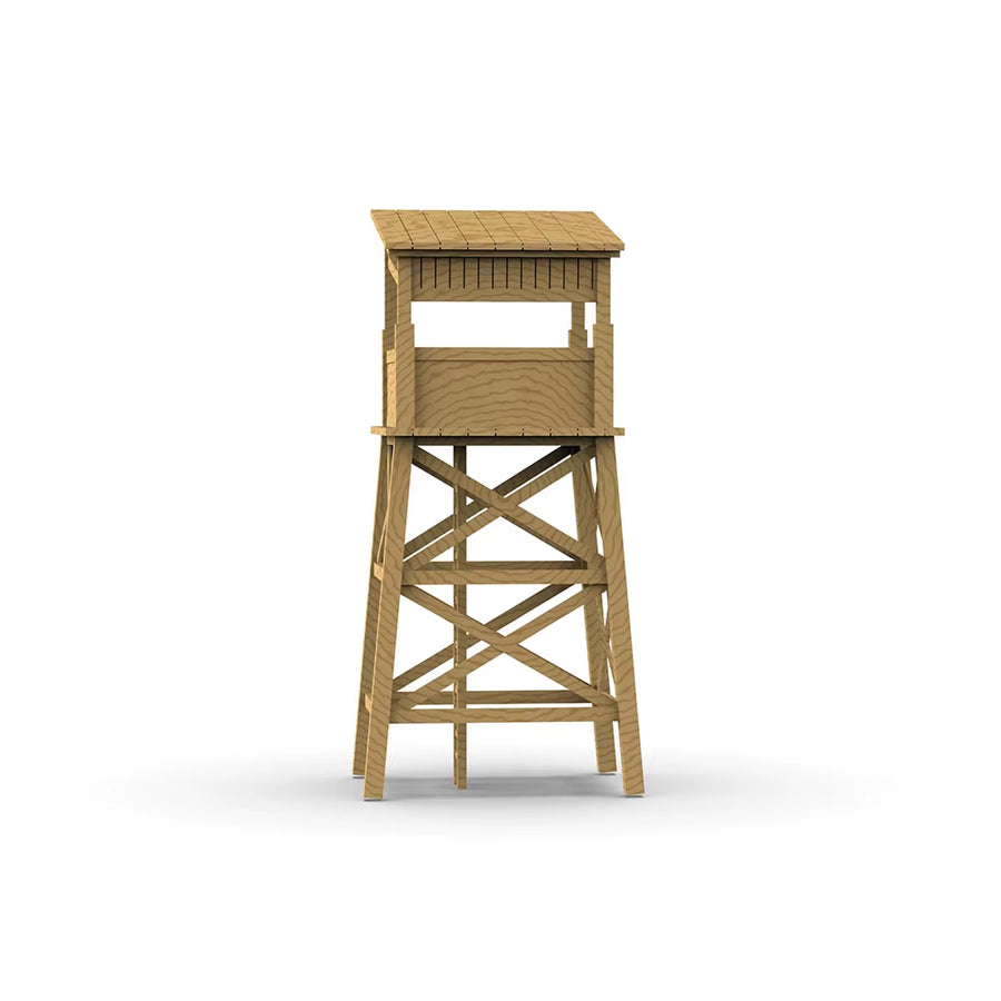 Railroad Observation Tower 1/87 Resin Terrain Kit – Diorama Building - resin model view 4