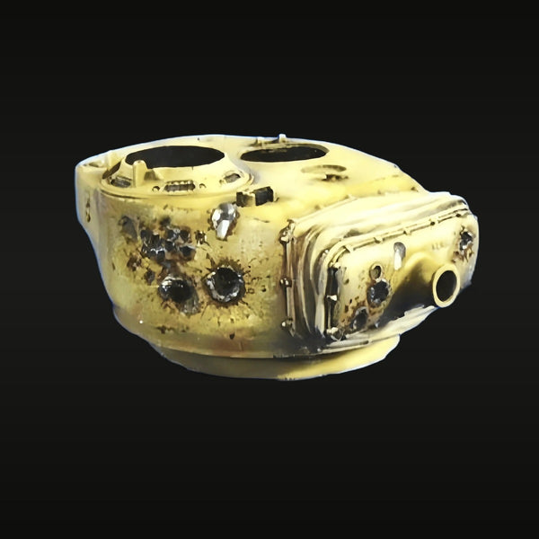 WWII German Panzer Battle-Damaged Turret 1/35 Resin Vehicle Kit