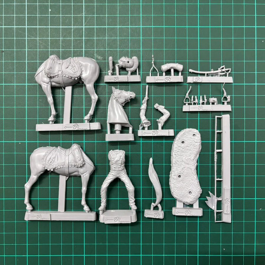 54Mm Resin Unpainted Model Kit, Military Theme, Unassembled and Unpainted Spanish 7Th Cavalry Regiment GK