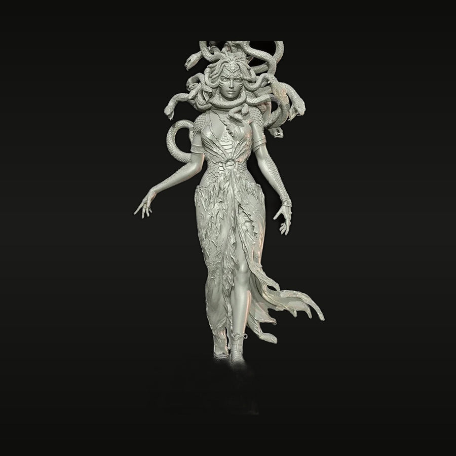Medusa Gorgon Monster 50mm Resin Figure Kit - unpainted resin model kit