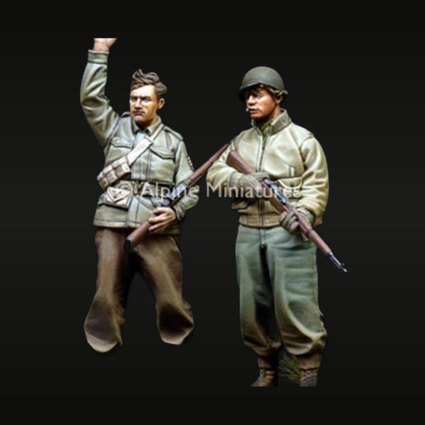 WWII US Army Infantry Soldiers Set 1/35 Resin Figure Kit
