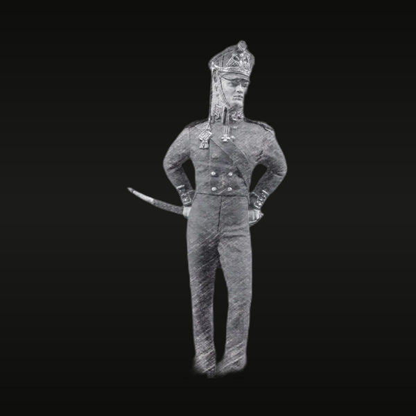 19th Century Imperial Military Officer Full Figure 54mm Resin Kit