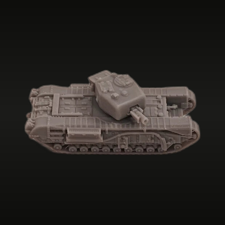 WWII British Churchill Tank Mk.IV 1/144 Resin Vehicle Kit - unpainted resin model kit