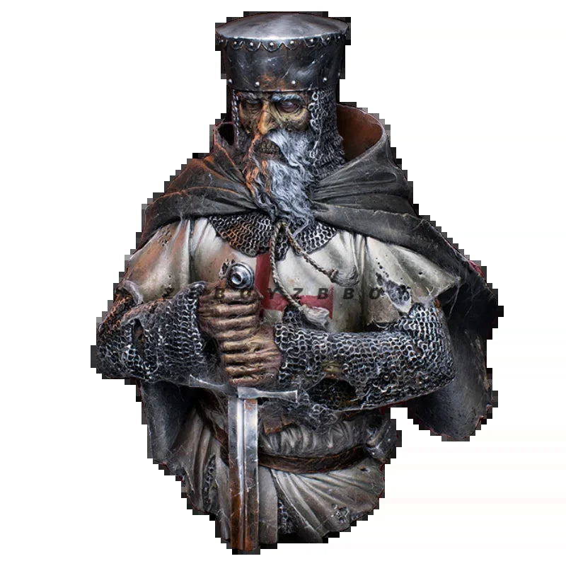 Medieval Knight Crusader with Sword 1/12 Resin Figure Kit - resin model view 3