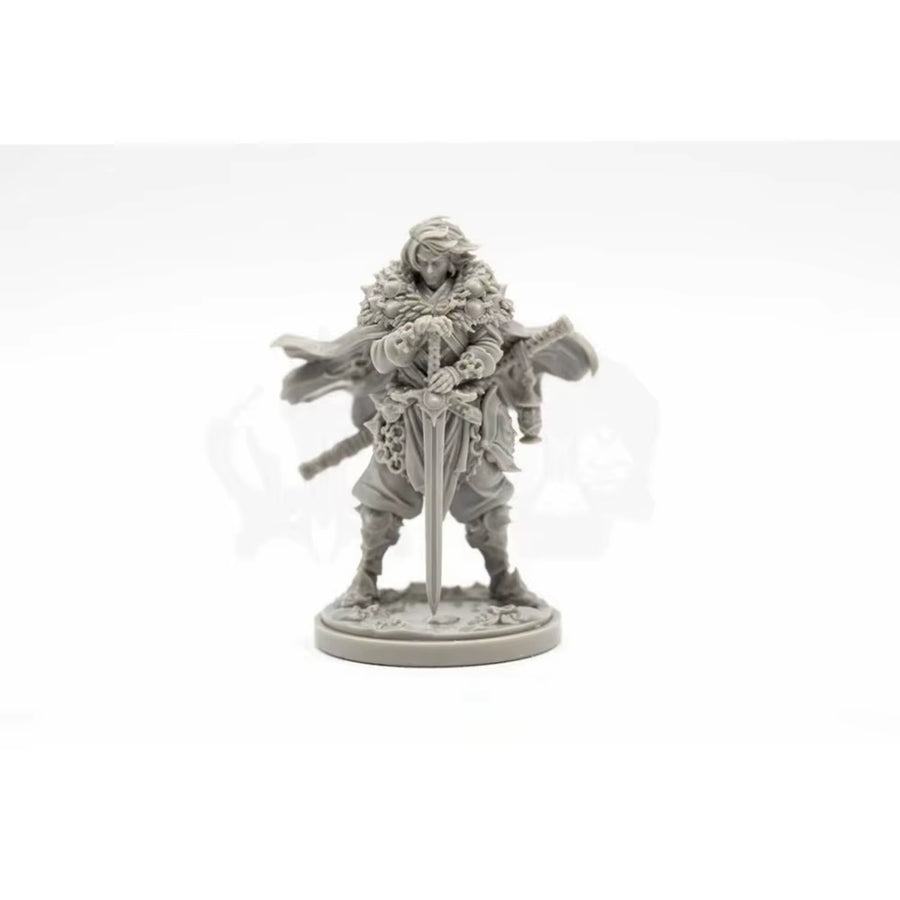 Fantasy Nature Heroes Four-Figure Set 75mm Resin Kit - resin model view 4
