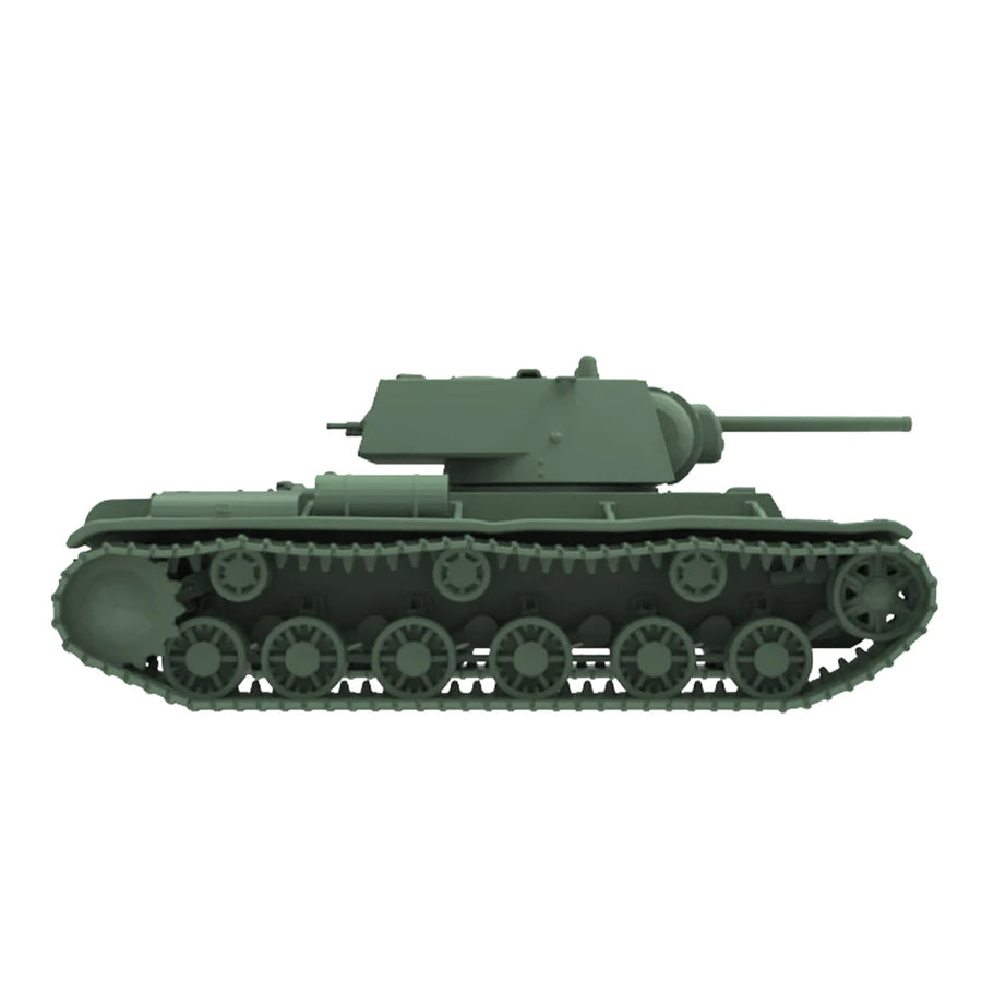 1/220 1/160 1/87 MRY-SFW SS858 Railway Military Model Kit Soviet Kv-1(Zis-5) Medium Tank