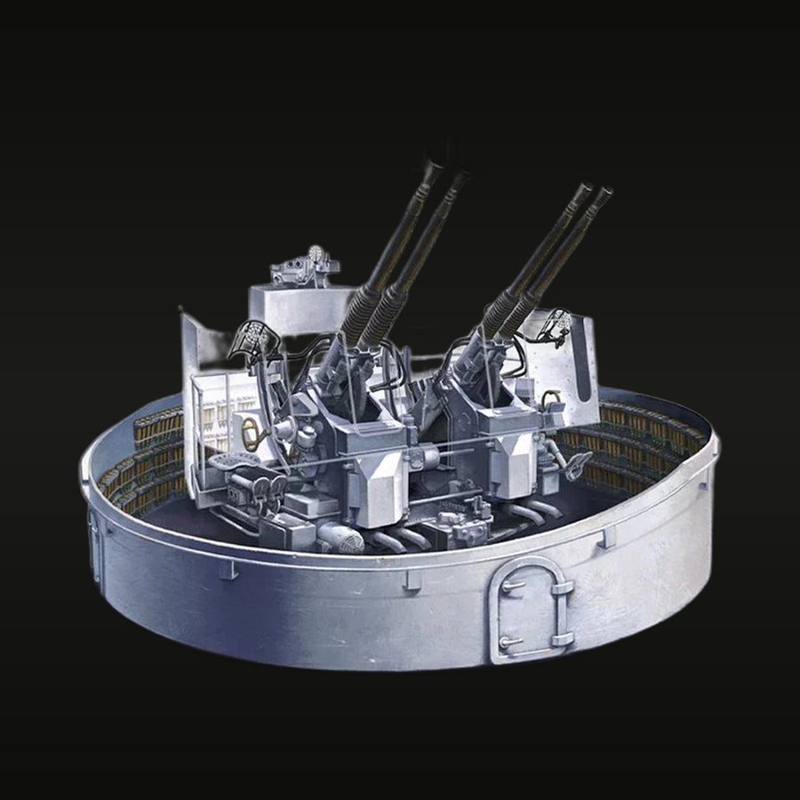 US Navy 40mm Twin Bofors AA Gun Mount 1/35 Resin Kit - unpainted resin model kit