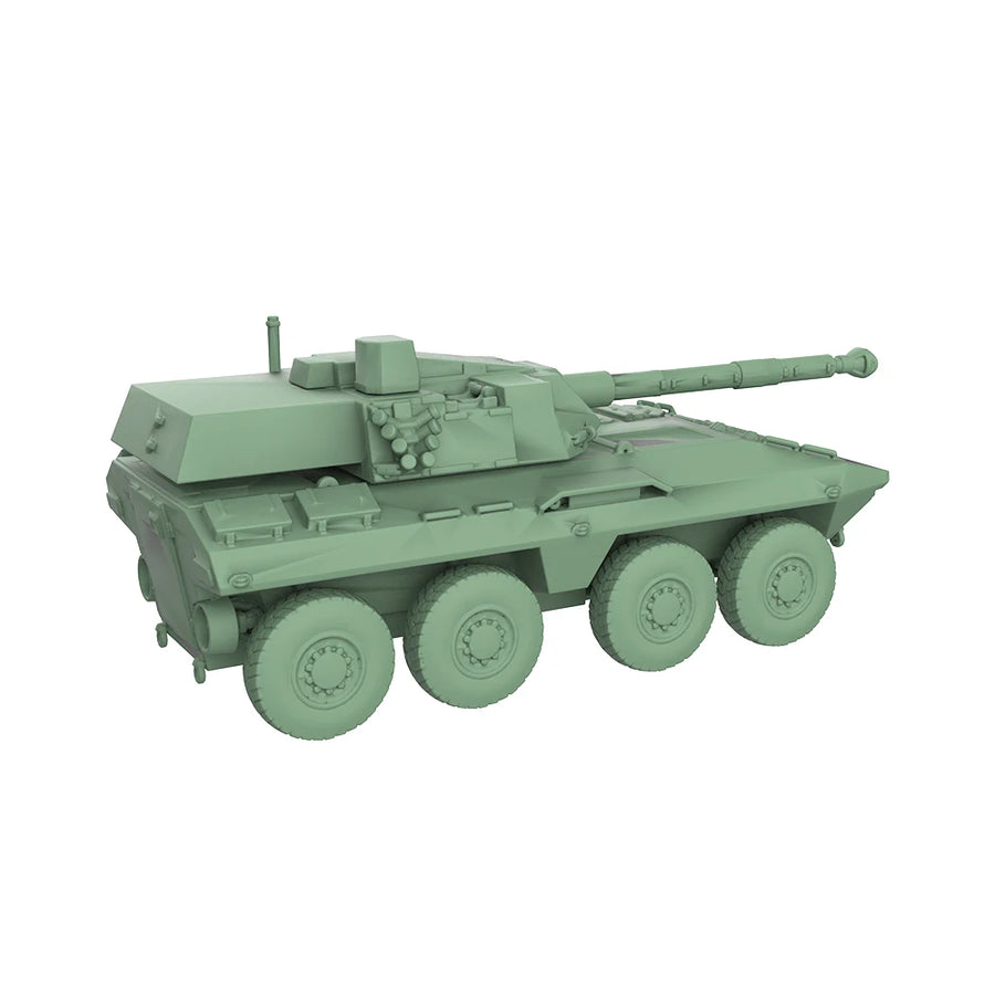 Modern French AMX-10RC 6x6 Wheeled Tank Destroyer 1/56 Scale Resin Model Kit - resin model view 3
