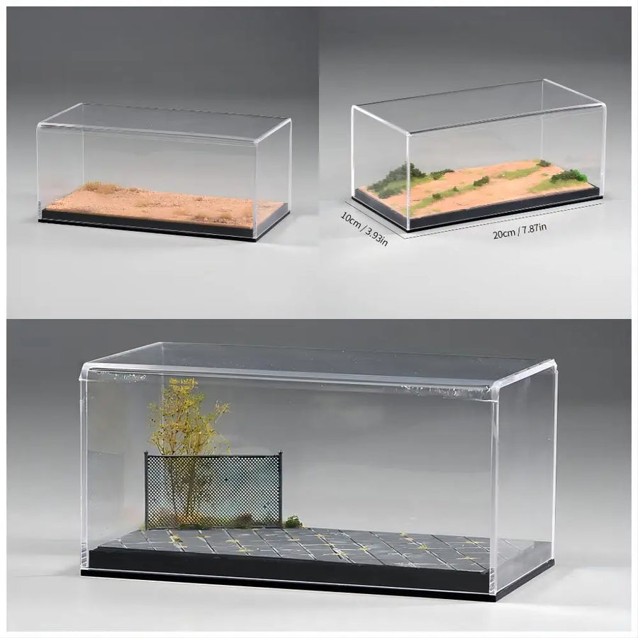 Desert Terrain Diorama Platform 1/64 Scale Resin Display Case - resin model view 2