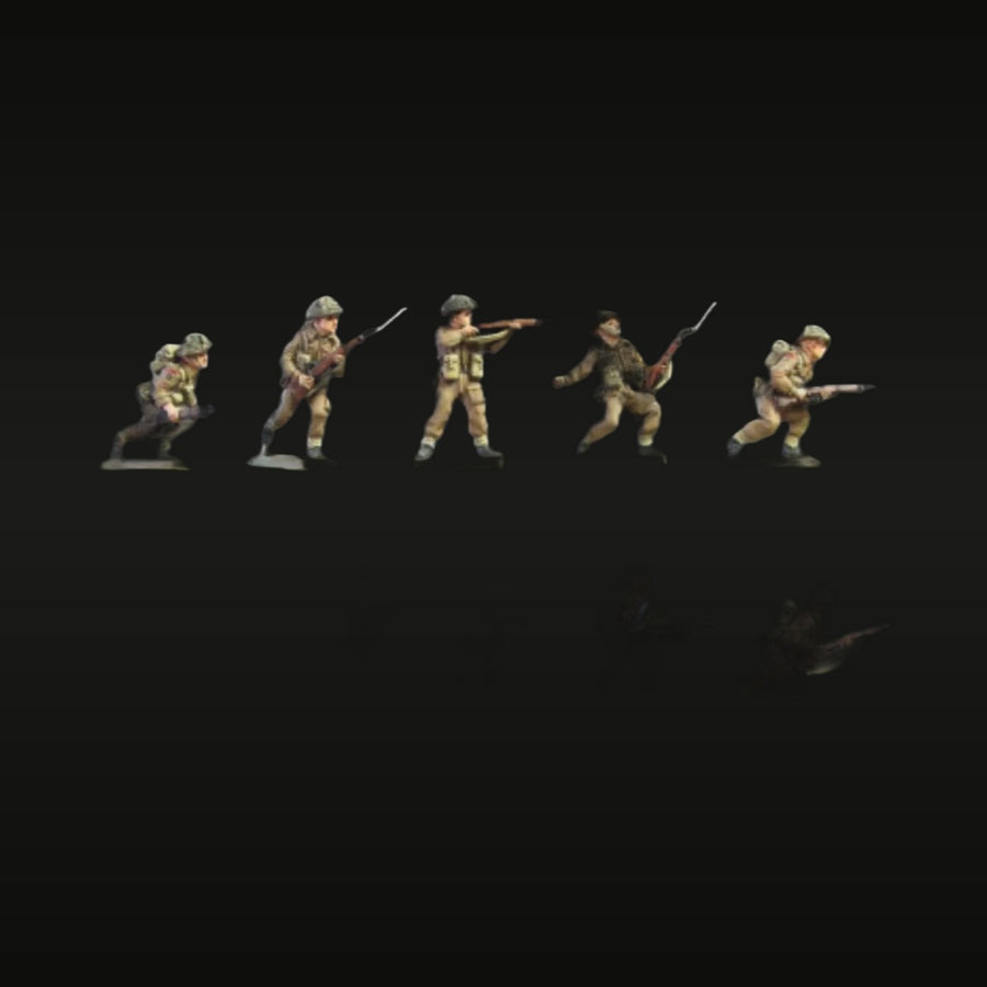 WWII British Infantry Section 1/72 Scale 10-Figure Resin Kit - unpainted resin model kit