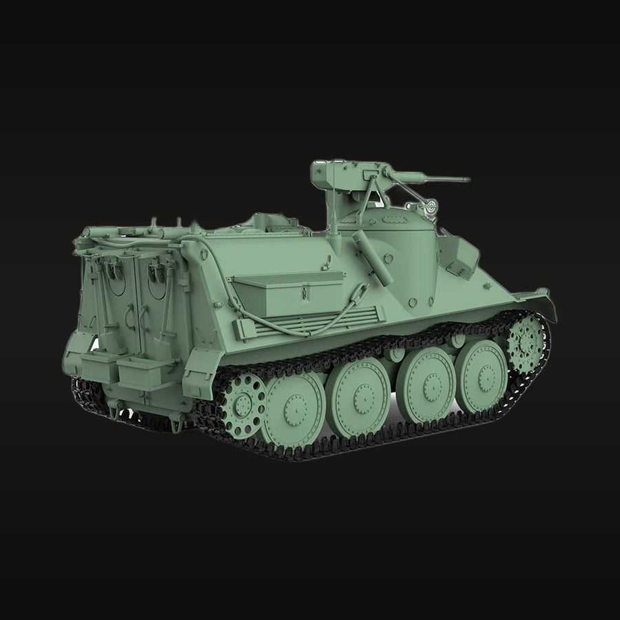 WWII German Light Tracked Armored Personnel Carrier 1/35 Resin Vehicle Kit - unpainted resin model kit