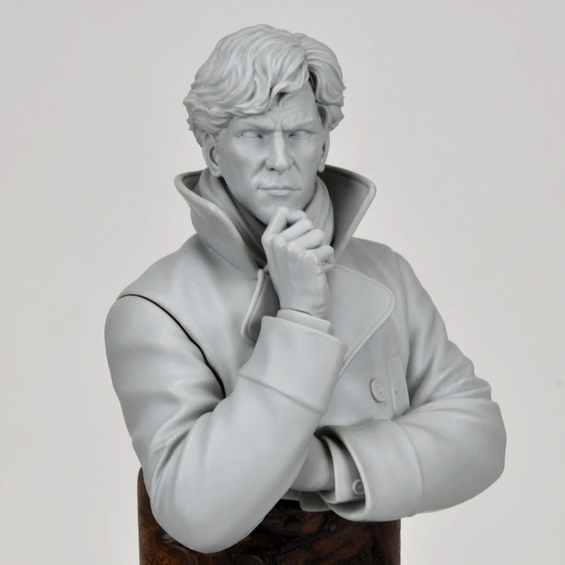 Female European Character with Magnifying Glass 1/10 Resin Bust Kit - resin model view 5