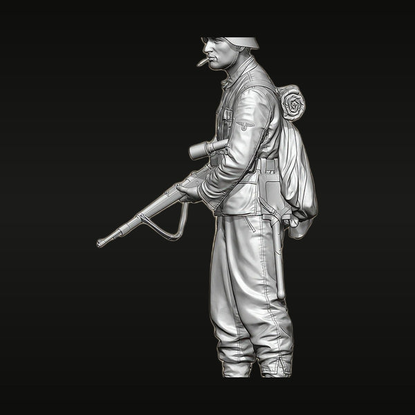 WWII German Wehrmacht Soldier Firing Stance 1/35 Resin Figure Kit