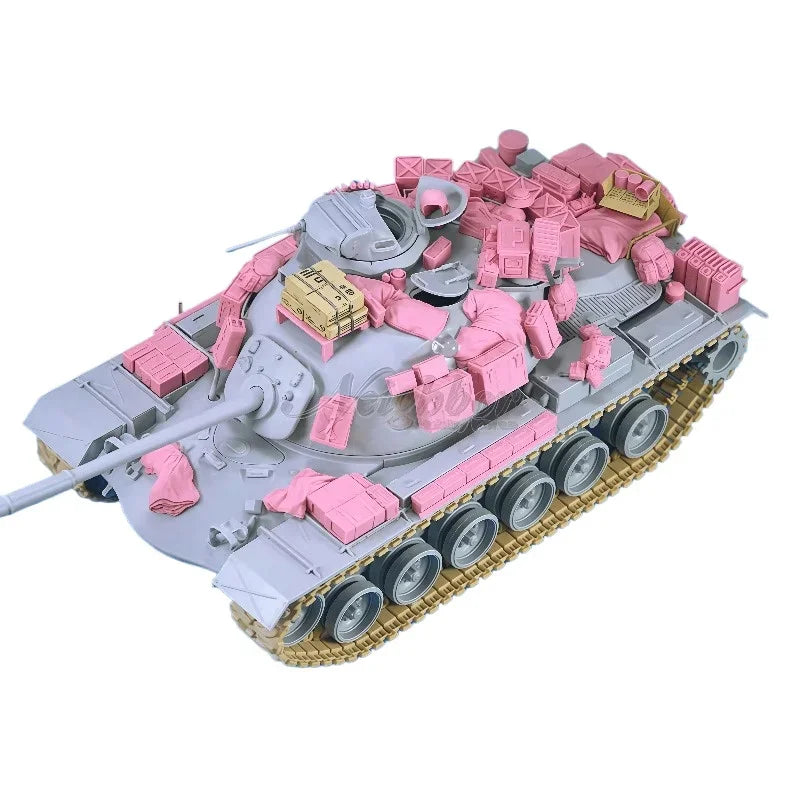 Military Tank Crew Figures and Details Accessory Set 1/35 Resin Kit - resin model view 2