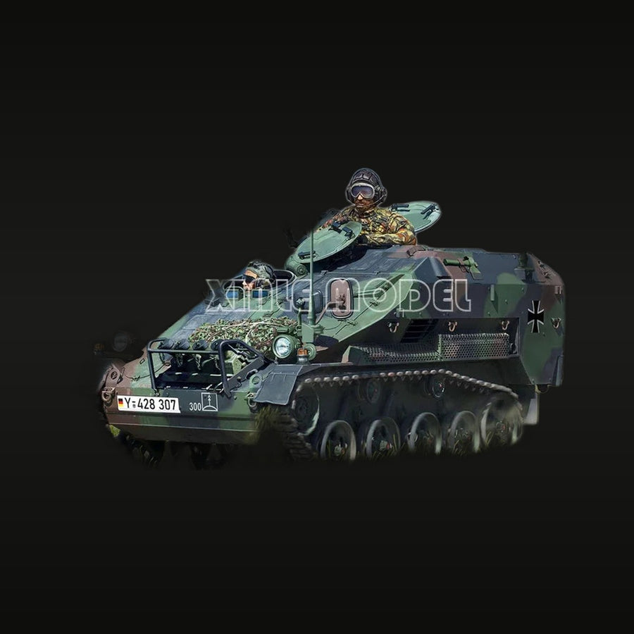 Modern German Fuchs APC with Mounted Crew 1/35 Resin Diorama Kit - unpainted resin model kit
