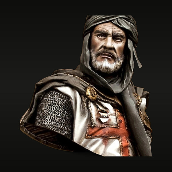 Medieval Templar Knight Crusader 1/10 Resin Bust Kit