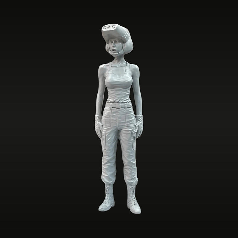 Sci-Fi Female Operative with VR Headset 1/35 Resin Figure Kit - unpainted resin model kit