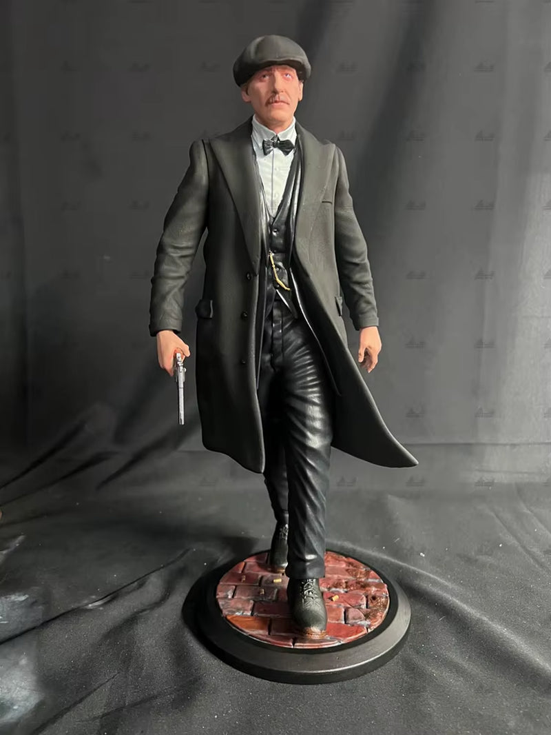 1920s-1930s Civilian Male in Long Overcoat and Flat Cap 75mm Resin Figure Kit - resin model view 2