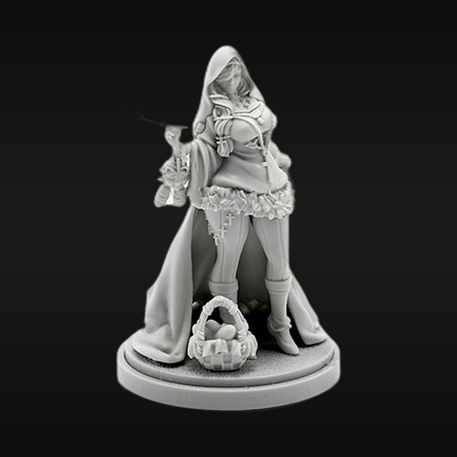 Kingdom Death Priestess with Staff 28mm Resin Figure Kit - unpainted resin model kit