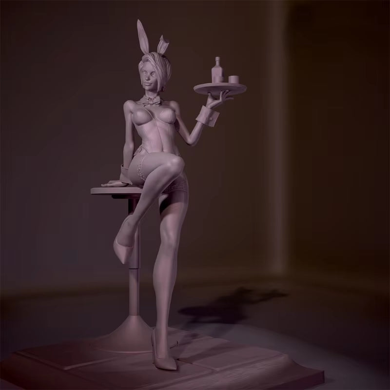 Bunny Girl Ceramic Mug 1/35 Resin Accessory Kit - resin model view 4