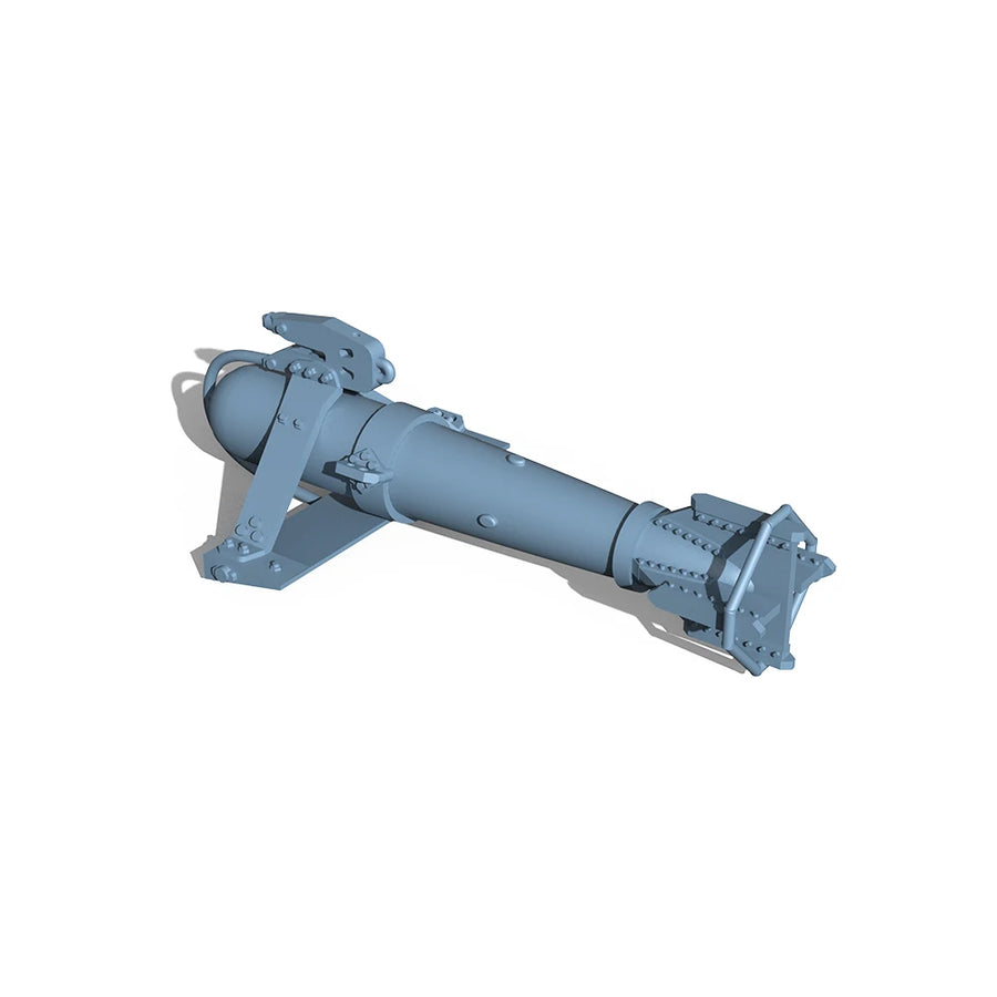 WWII Naval Hedgehog Anti-Submarine Mortar Launcher 1/350 Resin Kit - resin model view 2