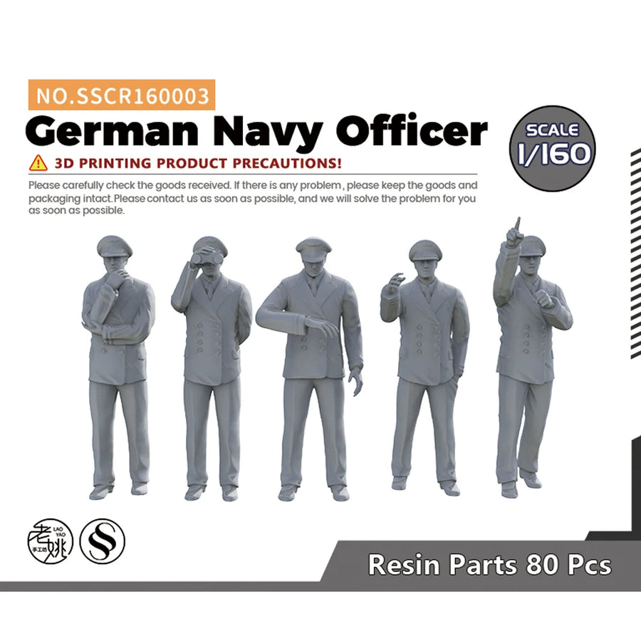 Yao'S Studio SSCR003 1/144 1/160 1/200 1/350 1/700 Model Upgrade Parts German Navy Officer