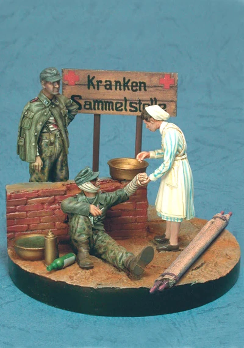 WWI German Casualty Collection Point Diorama 1/35 Resin Kit - resin model view 2