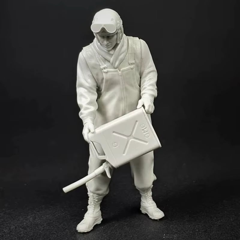 WWII US Army Tank Crew with Jerry Cans 1/35 Resin Figure Kit - resin model view 2