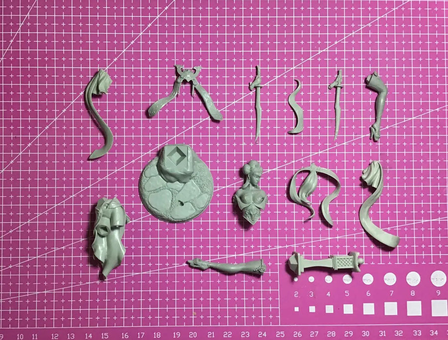 1/24 Resin Model Figure GK， Unassembled and Unpainted Kit