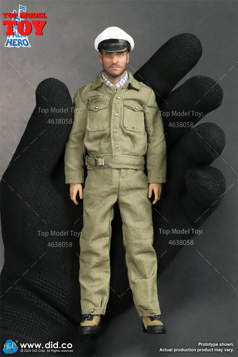 DID XD80026 1/12 Scale WWII Captain Navy Submarine Commander Division Full Set 6'' Male Soldier Figurine Model for Collectible