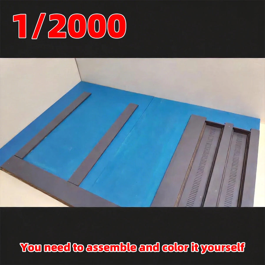 Assembly Architectural Sand Table Navy Yard Naval Base Factory Building Shipyard Dockyard Diorama Scale Model Kit 1/2000