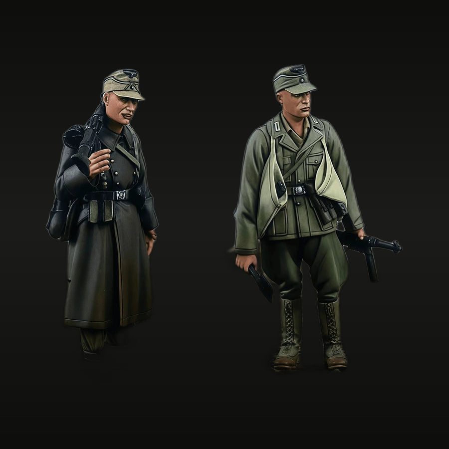 WWII German Wehrmacht Soldiers Set 1/35 Resin Figure Kit - unpainted resin model kit