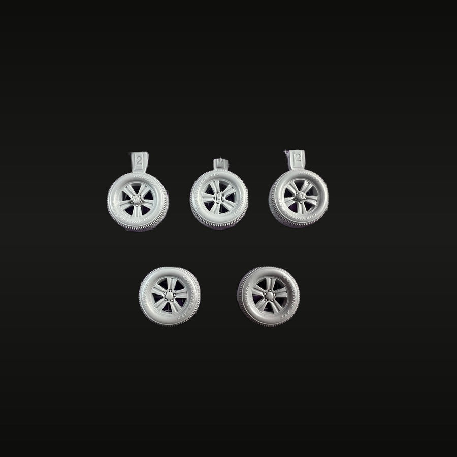 1/35 Modern Truck Wheel Set (Resin Accessory) - unpainted resin model kit