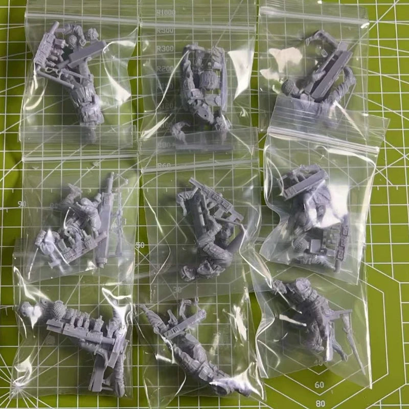 WWII US 101st Airborne with Willys MB Jeep 1/35 Diorama Set - resin model view 2