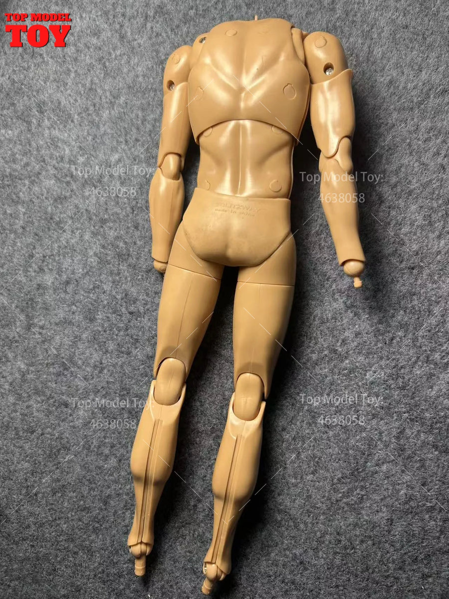 Defective 1/6 Scale Super Flexible Joints Male Body with Muscle Strong Soldier No Hands Feet 12'' Action Figure Dolls Toys