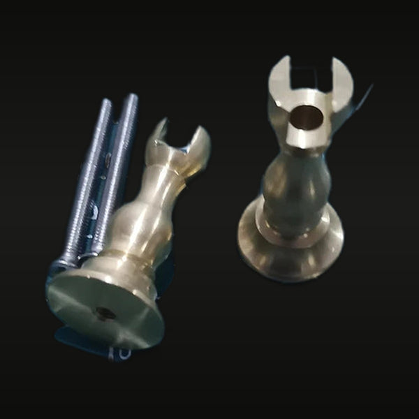 Metal Bust Display Stand Posts and Mounting Hardware Accessories