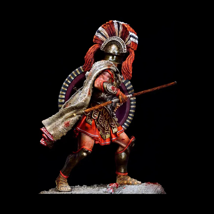 Ancient Greek Hoplite Warrior with Corinthian Helmet & Gorgoneion Cuirass 75mm Resin Figure Kit - resin model view 2