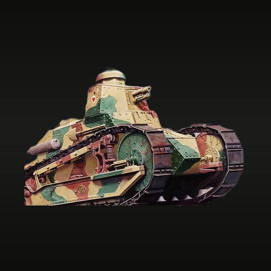 WWI French FT-17 Light Tank Riveted Turret 1/35 Resin Vehicle Kit - unpainted resin model kit