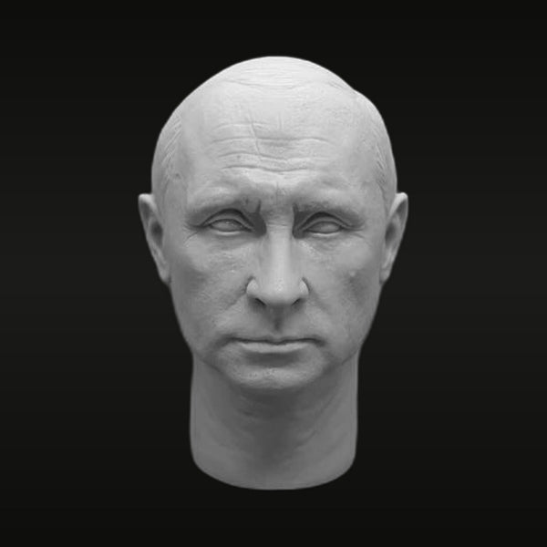 Mature Male Head Realistic Portrait 1/6 Resin Bust Kit
