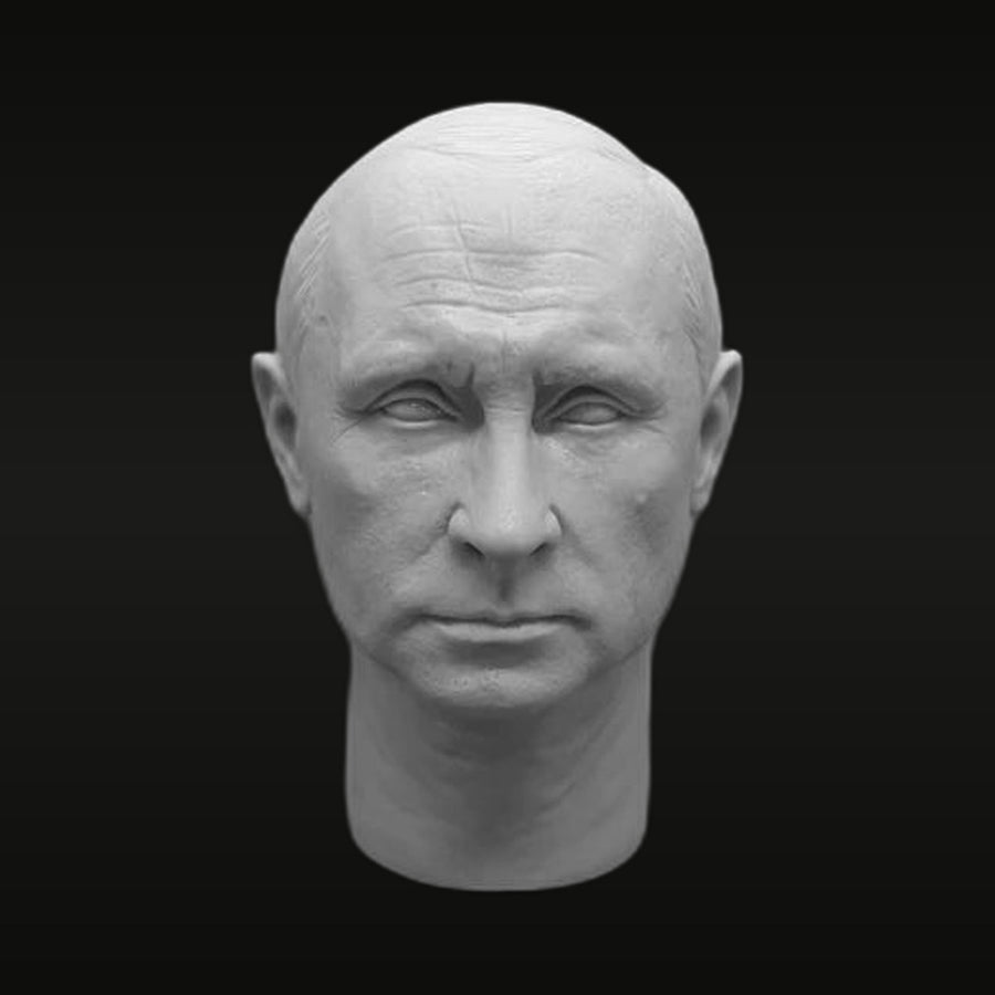 Mature Male Head Realistic Portrait 1/6 Resin Bust Kit - unpainted resin model kit