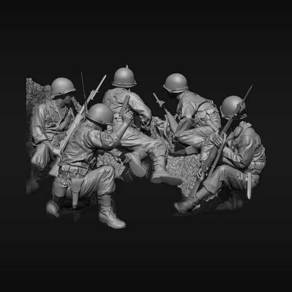 WWI German Trench Assault Squad 1/35 Resin Diorama Set