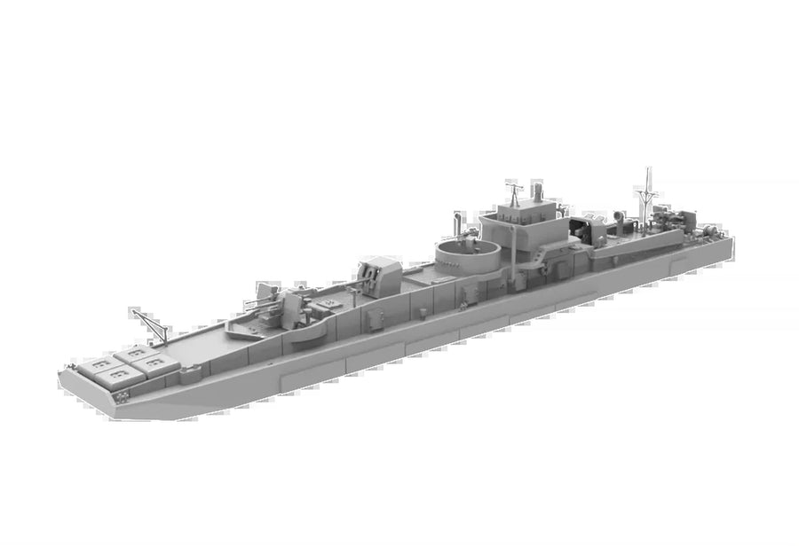 German D1-Class Artillery Pontoon RHWS002 1/1250 1/350 1/700 1/200 1/144 Military Model Kit Waterline